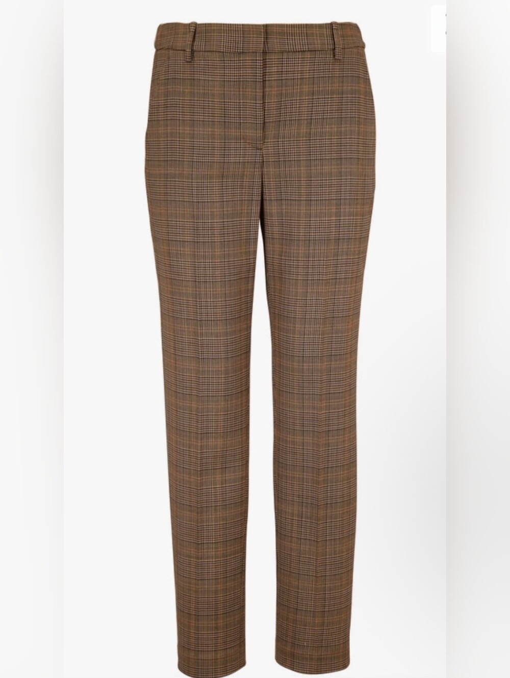 Nili Lotan Colmar Gray Stretch Wool Plaid Pant